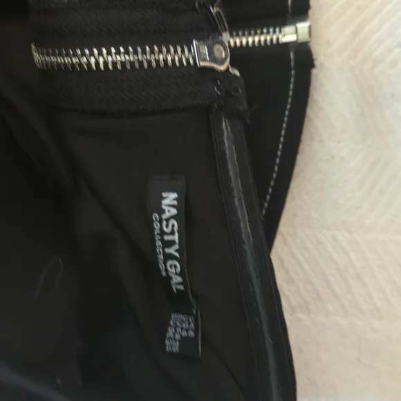 Nasty Dark Blue Strapless Crop Top Corset - Picture 3 of 4